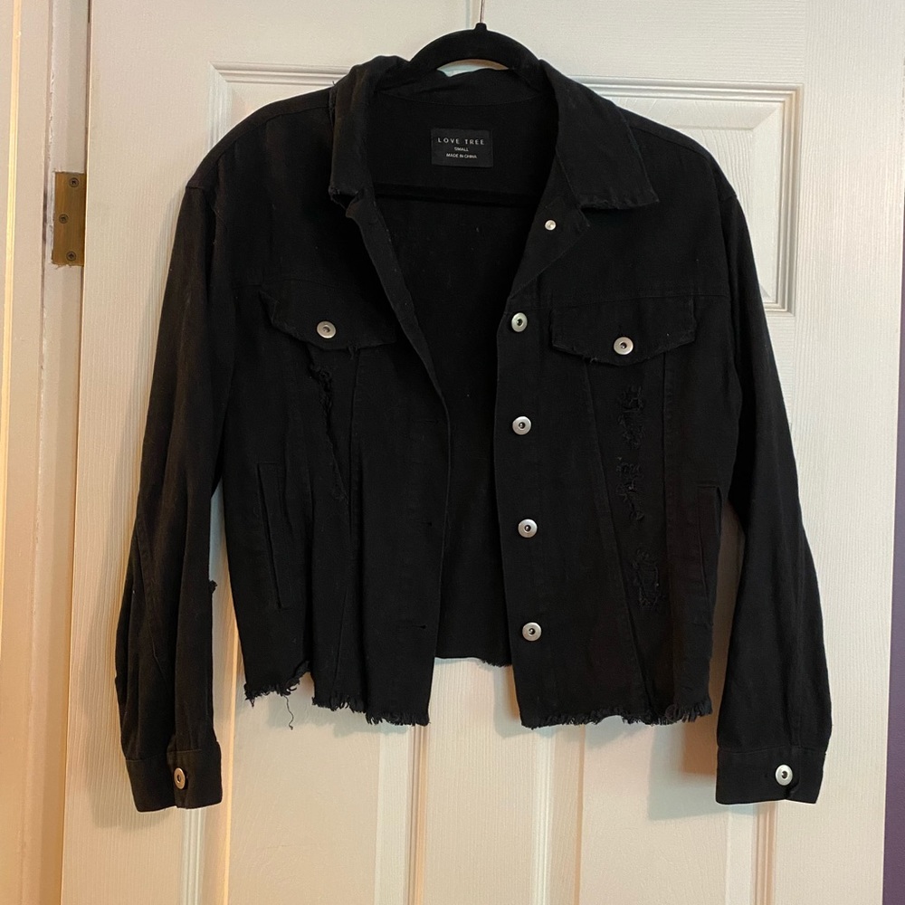 Black Denim Jean Jacket